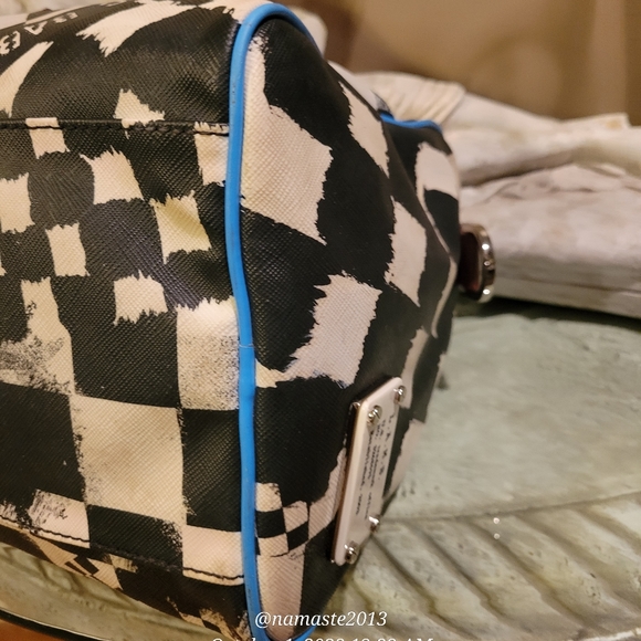 L.A.M.B. by Gwen Stefani Bristol Dartboard Satchel Luxury Designer Handbag #535 - Picture 13 of 14